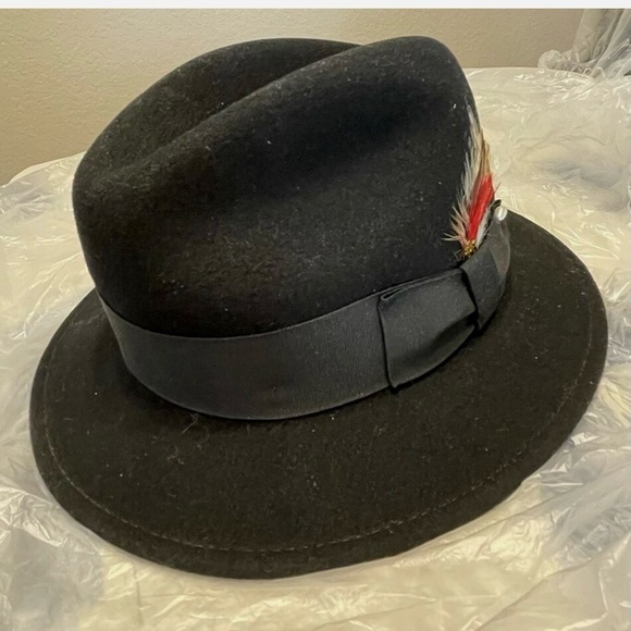 FEDORA VINTAGE HAT BRONER WEAR IT MENS 100% FELT WATER REPELLENT PACKABLE LARGE - Picture 4 of 12